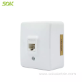 1Gang LAN Outlet Surface Mounted power outlet